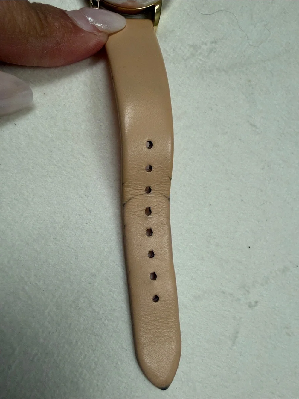 kate spade Pink Mother-of-Pearl Dial Watch with Blush Strap